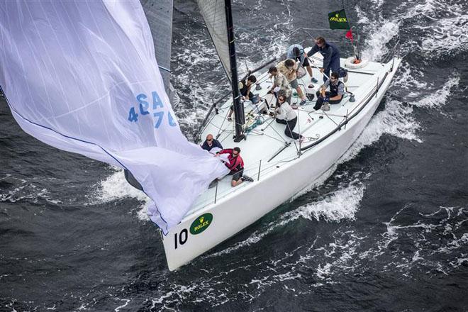 Dropping the spinnaker on board NIGHTSHIFT (USA) - 2013 Rolex Farr 40 World Championship ©  Rolex/Daniel Forster http://www.regattanews.com